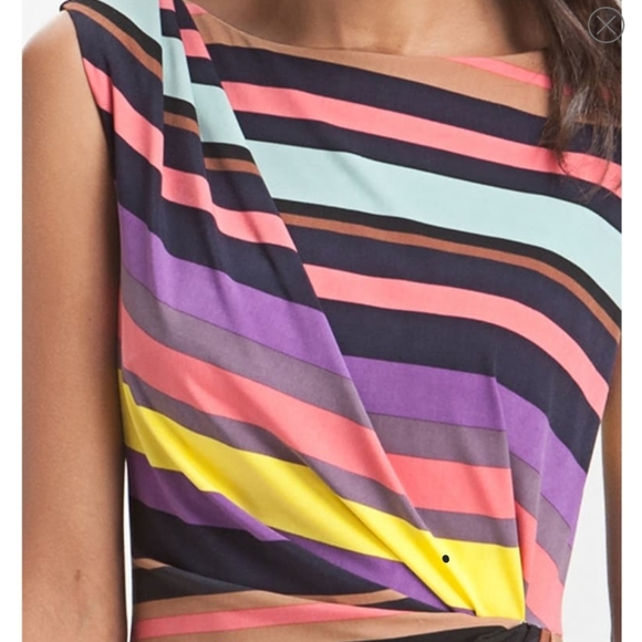 Sleeveless Stripe Jersey Dress - Picture 10 of 11